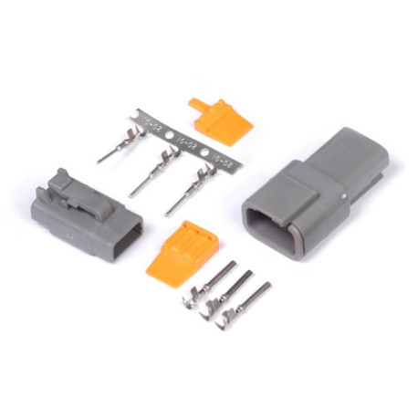 Haltech Haltech Plug and Pins Only Set Deutsch DTM-3 Conn (7.5 Amp) | race-shop.bg