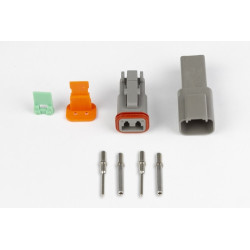 Haltech Plug & Pins Only Set DT-2 Conn (DT06-2S + DT04-2P) (