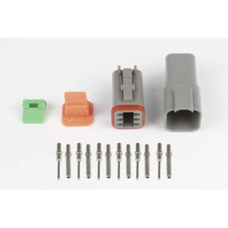 Motec Haltech Plug & Pins Only Set DT-6 Conn (DT06-6S + DT04-6P) ( | race-shop.bg