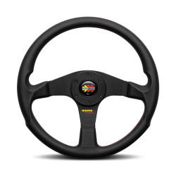3 spokes steering wheel MOMO CORSE 2.0, leather black