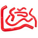 Комплекти от силиконови маркучи за радиатори RACES Performance silicone coolant hose kit for Honda Civic EK 1.5/1.6 D15/D16 92-00 (6 pcs) | race-shop.bg