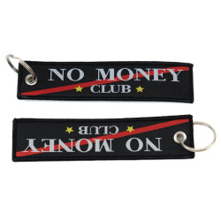 RACES Jet tag keychain - NO MONEY Club Black