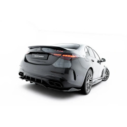 MAXTON DESIGN заден сплитер за Mercedes-AMG C63 Sedan / Estate W206 / S206 (с вертикални ленти), гланц черен