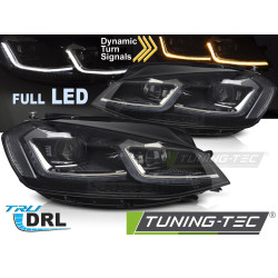 Предни фарове FULL LED SEQ DRL за VW GOLF VII 17-19 (Сребрист)