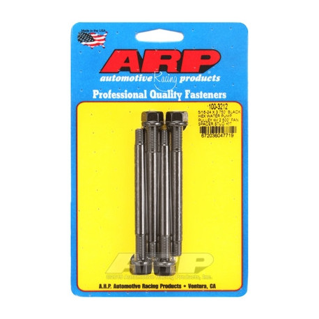 Части за двигателя ARP Black Hex Water Pump Pulley & 2.500" Fan Spacer Stud - 5/16-24 x 3.750" | race-shop.bg