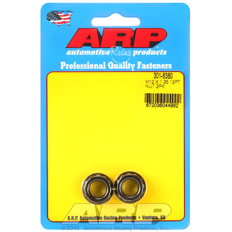 Части за двигателя ARP гайки (12-стенна глава, ключ 5/8, 2pc), M12×1.25 | race-shop.bg