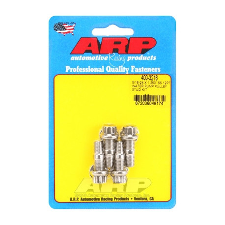 Части за двигателя ARP Stainless Steel 12-Point Water Pump Pulley Stud Kit - 5/16-24 x 1.250 | race-shop.bg
