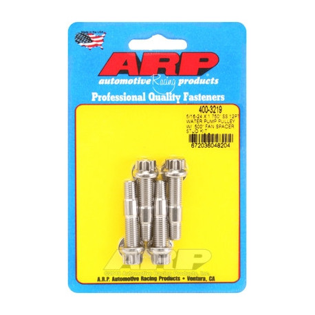 Части за двигателя ARP Stainless Steel 12-Point Water Pump Pulley Stud with 0.500 Inch Fan Spacer - 5/16-24 x 1.750 Inch | race-shop.bg
