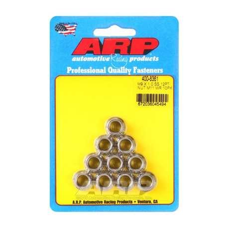 Части за двигателя ARP Stainless Steel 12-Point Nut Kit - M9 x 1.00 (M11 Wrench) | race-shop.bg