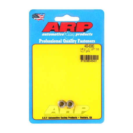Части за двигателя ARP Stainless Steel 12-Point Nut Kit - M6 x 1.00 (M8 Wrenching) | race-shop.bg