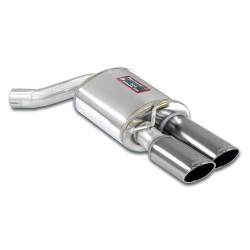 Supersprint Rear exhaust Right 100x75 "Gun Metal Grey" AUDI A6 C7 4G 1.8 TFSI 15-18