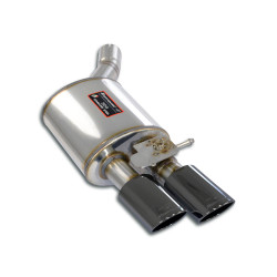 Supersprint Rear exhaust Left 100x75 "Gun Metal Grey" with valve AUDI A8 QUATTRO 4.0 TFSI V8 12-13 (with valve)