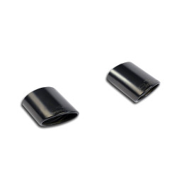 Supersprint Oval endpipe kit Right + Left 145x95 "Black" AUDI TT Mk3 Coupè/Roadster 2.0 TFSI Quattro 15+ (with valve)