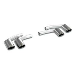 Supersprint Endpipe kit Right + Left 4 exit 100x75 "Gun Metal Grey" AUDI Q8 55 TFSI 20-23 "Single Pipe" (Racing)