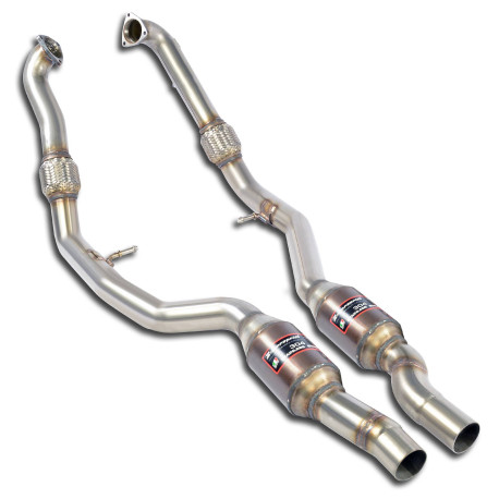 Изпускателни системи SUPERSPRINT Supersprint Front Metallic catalytic converter Right - Left AUDI S4 Quattro Sedan 3.0 TFSi V6 16-18 (with valve) | race-shop.bg