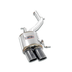 Supersprint Rear exhaust Left 100x75 "Gun Metal Grey" BMW F12 Cabrio 650i V8 11-12
