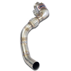 Supersprint Turbo downpipe kit + Metallic catalytic LeftAccepts the stock "Cat.-Back" system BMW F95 X5 M X-Drive 4.4i V8 20-22