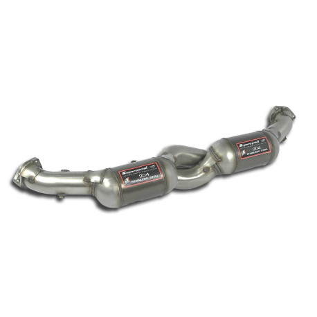 Изпускателни системи SUPERSPRINT Supersprint Front pipe with Metallic catalytic converter Right + Left PORSCHE 996 Carrera 2 Coupè 02-04 | race-shop.bg
