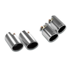 Supersprint Endpipe kit Right OO100 - Left OO100 "Gun Metal Grey" PORSCHE MACAN S 3.0L V6 19-21 (with valve)