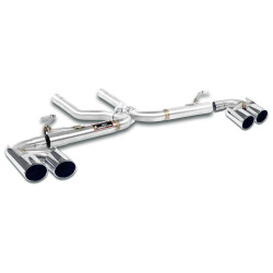 Supersprint Rear pipe Right OO100 - Left OO100 (Muffler delete) PORSCHE 958 CAYENNE 3.6i VR6 10-13
