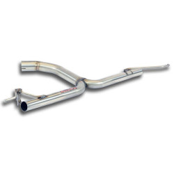 Supersprint Rear pipe "Y-Pipe" Right - Left (Muffler delete) VW GOLF VI GTI 2.0 TSI 09+
