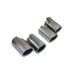 Supersprint Endpipes kit "Gun Metal Grey" OO100 Right - OO100 Left VW GOLF VII R 2.0 TFSI 14-16 (with valve)