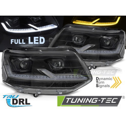 ФАРОВЕ FULL LED ЧЕРНИ за VW T5.1 10-15