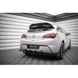 MAXTON DESIGN Street Pro заден дифузьор + клапи за Opel Astra GTC OPC-Line J, гланц черен