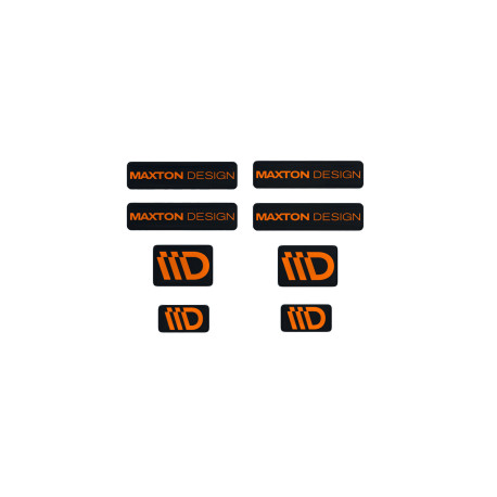 Стикери 3D Sticker Set Maxton Design (Black and Orange) | race-shop.bg