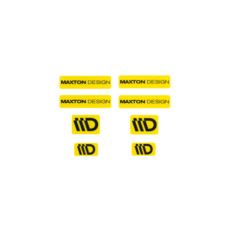 Стикери 3D Sticker Set Maxton Design (Yellow and Black) | race-shop.bg