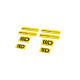 Стикери 3D Sticker Set Maxton Design (Yellow and Black) | race-shop.bg