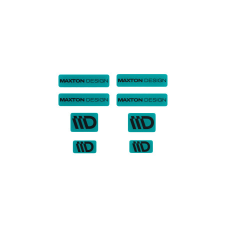 Стикери 3D Sticker Set Maxton Design (Turquoise and Black) | race-shop.bg