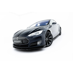 MAXTON DESIGN преден сплитер за Tesla Model S Mk1, гланц черен, V1