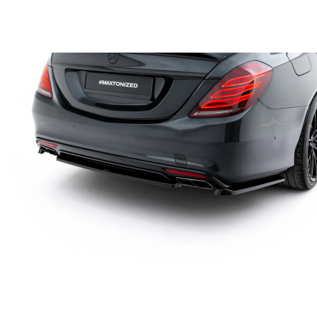 Бодикит и визуални аксесоари MAXTON DESIGN заден сплитер за Mercedes-Benz S AMG-Line W222, гланц черен, V2 | race-shop.bg