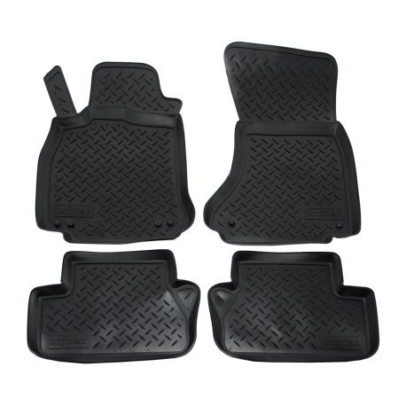 За конкретен модел 3D rubber floor mats for AUDI A4 B8 2007-2015 4pc | race-shop.bg