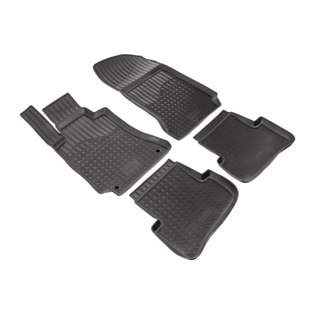 За конкретен модел 3D rubber floor mats for MERCEDES C-Class W204 2011-2014 4pc | race-shop.bg