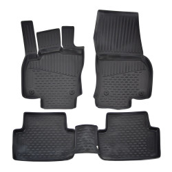 Rubber floor mats for VOLKSWAGEN Tiguan 5 Seater 5D 2016-2024 4pcs
