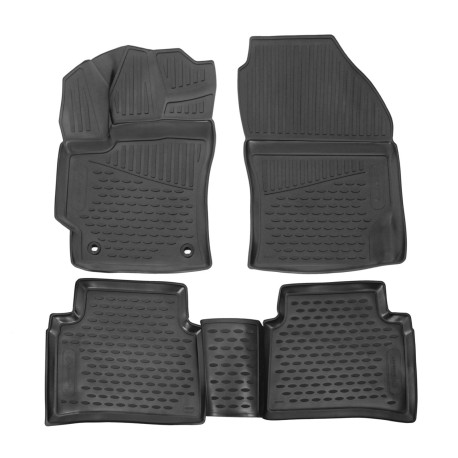За конкретен модел Rubber floor mats for TOYOTA Corolla 2019-up 4pcs | race-shop.bg