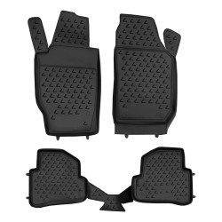 Rubber floor mats for SKODA Fabia II 2007-2014 4 pcs
