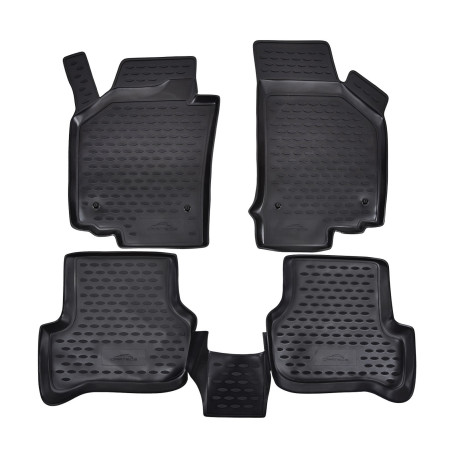 За конкретен модел Rubber floor mats for SEAT Leon 2006-2012 4pcs | race-shop.bg