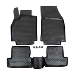 Rubber floor mats for RENAULT Megane IV 2016-up 4pcs