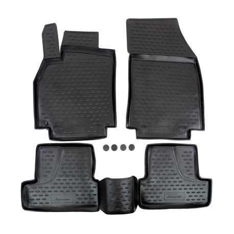 За конкретен модел Rubber floor mats for RENAULT Megane IV 2016-up 4pcs | race-shop.bg
