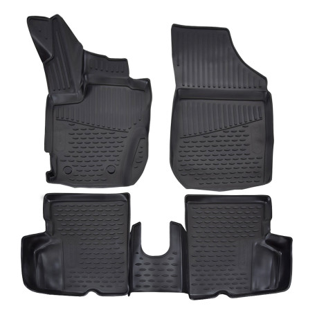 За конкретен модел Rubber floor mats for RENAULT Captur 2013-2019 4pcs | race-shop.bg