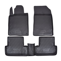 Rubber floor mats for PEUGEOT 407 2004-2012 4pcs