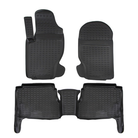 За конкретен модел Rubber floor mats for KIA Sorento 2003-2009 4pcs | race-shop.bg