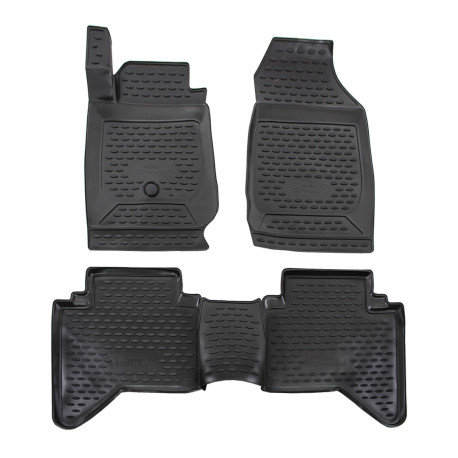 За конкретен модел Rubber floor mats for ISUZU D-MAX 2012-2019 4pcs | race-shop.bg