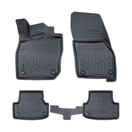 За конкретен модел Rubber car floor mats for Volkswagen Golf 8 Automatic 2019-up | race-shop.bg