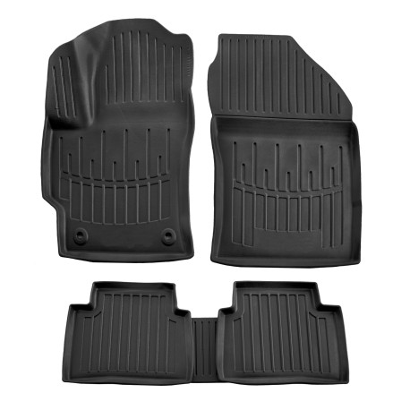 За конкретен модел 3D rubber floor mats for TOYOTA Corolla E210 2018-up 5pcs | race-shop.bg