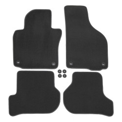 Premium anthracite velour car mats for VOLKSWAGEN Golf V 2003-2009 4pcs