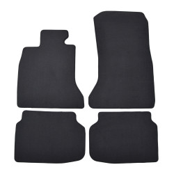 Premium anthracite velour car mats for BMW 7 F01 2009-2016 4pcs